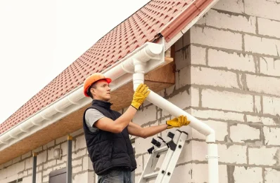 Pose et remplacement de gouttières à Ranrupt